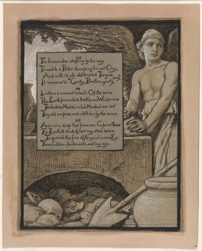 Illustration for Rubáiyát of Omar Khayyám: The Heavenly Potter by Elihu Vedder