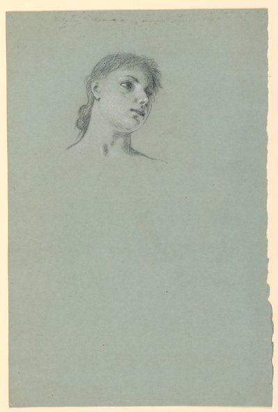 Study of a Girl, ca. 1885 by Elihu Vedder