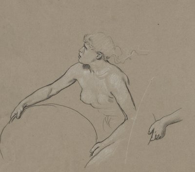 Studies for Figure of Spring by Elihu Vedder