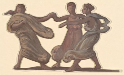 Study for "Greek Girls Bathing" by Elihu Vedder