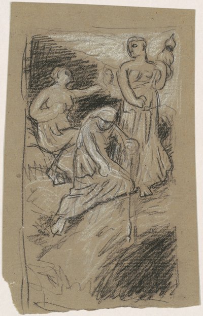 Study for "The Fates Gathering in the Stars" by Elihu Vedder