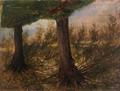 Trees beside a Stream by Eliphalet Fraser Andrews