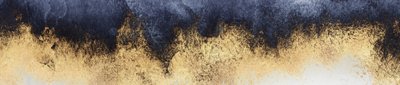 Gilded Midnight Abstract by Elisabeth Fredriksson