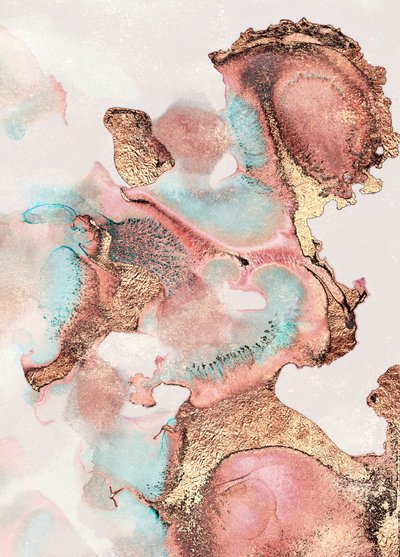 Liquid Gold and Teal by Elisabeth Fredriksson