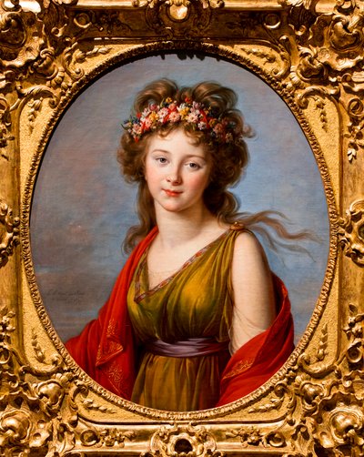 Portrait of Countess von Kagenek as Flore by Elisabeth Louise Vigee-Lebrun