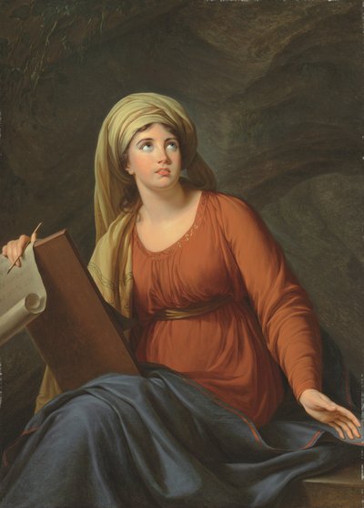 Portrait of Emma Hart, later Lady Hamilton, as the Cumaean Sibyl by Elisabeth Louise Vigee-Lebrun