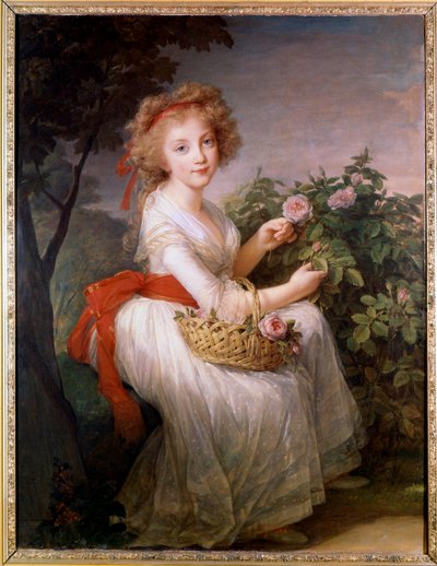 Portrait of Marie-Christine de Bourbon by Elisabeth Louise Vigee-Lebrun