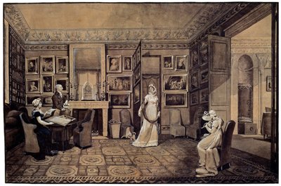 Drawing Room in the Baryatinsky House in Altona, 1807 by Elisabeth Louise Vigee Lebrun