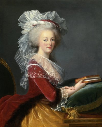 Marie Antoinette with a Book by Elisabeth Louise Vigee Lebrun