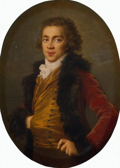 Portrait of Prince Grigory Alexandrovich Stroganov 1770-1857 by Elisabeth Louise Vigee Lebrun