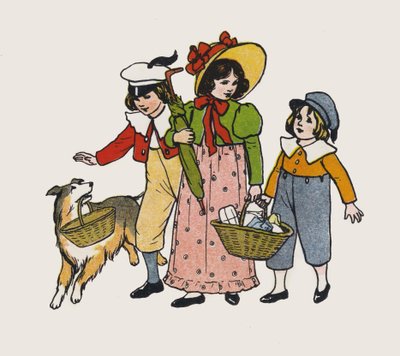 Children Going for a Walk by Elise H. Stewart