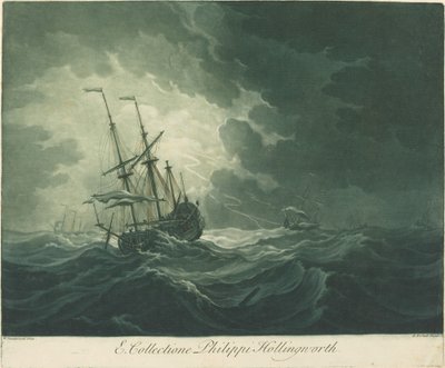 Shipping Scene from the Collection of Philip Hollingworth by Elisha Kirkall