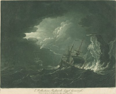 Shipping Scene from the Collection of Richard Lloyd by Elisha Kirkall after Willem van de Velde the Elder