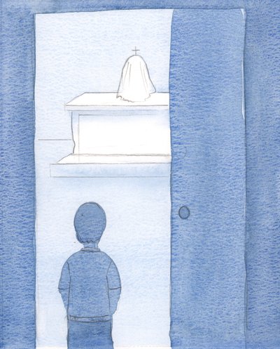 As a child, and not a Catholic, I remember someone allowing me to enter a chapel and see the tabernacle by Elizabeth Wang
