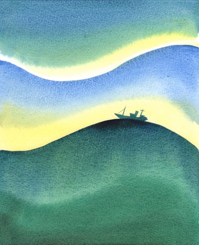 As a ship on the ocean is surrounded by water, so are we entirely surrounded and held up by God