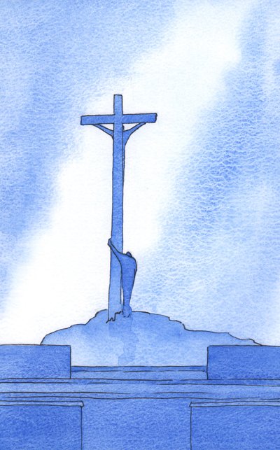 At every Mass we stand beside Christ crucified for our salvation, 2002 by Elizabeth Wang