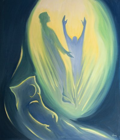 At the moment of death, the soul who dies in Christ is swept up with Him and carried to the Father by Elizabeth Wang