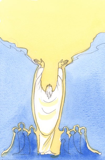 Because Jesus Christ is God as well as man, and Present amongst us at Mass by Elizabeth Wang