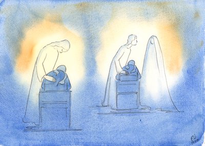 Christ and His mother are pleased whenever we turn to them with the simplicity and trust of a child by Elizabeth Wang
