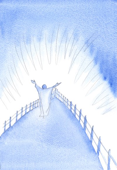 Christ Is with His Church, During the Holy Sacrifice of the Mass, Praying on Our Behalf by Elizabeth Wang