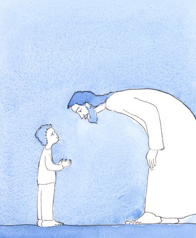 Christ showed me that when He looks at me when I am suffering, it is as if He is looking with love at a little child; and His only desire is to help me and give me inner peace, and comfort and joy. by Elizabeth Wang