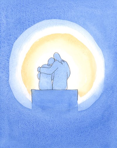 Christ sits beside us in the 