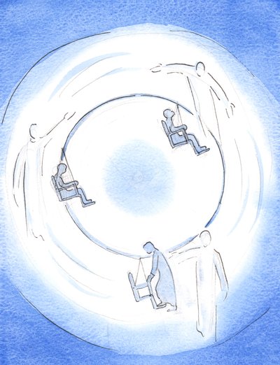 Each Divine Person is at work to draw a soul into the heights of union. Father, Son and Holy Spirit - One God - are lovingly attentive, and draw willing souls up high by Elizabeth Wang
