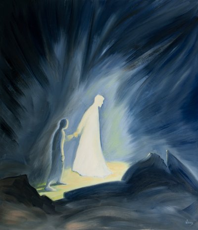 Even in the darkness of our sufferings Jesus comforts and guides us. by Elizabeth Wang