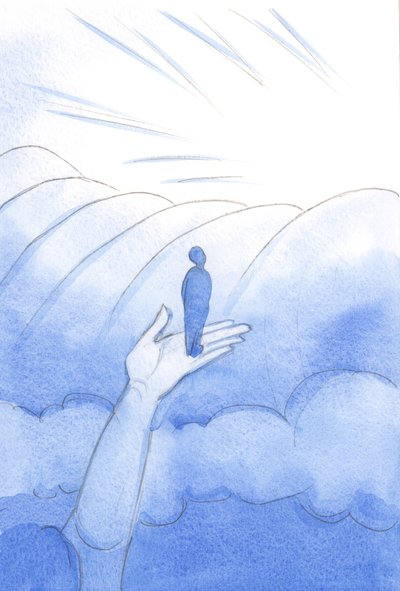 God sometimes calls us to prayer, and we are held up by Christ above the cloud of earthly thought, and near the 