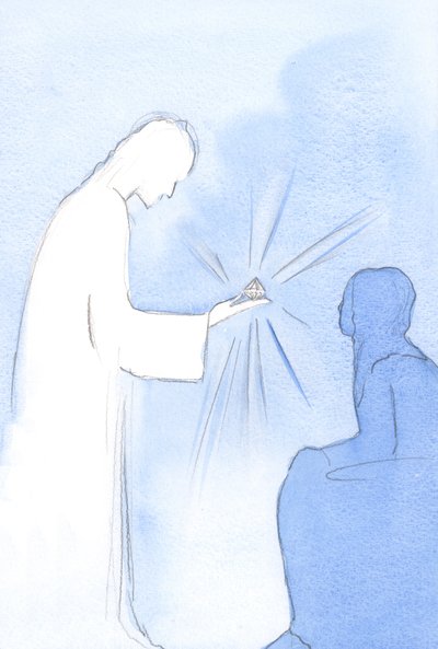 He held out a little trophy which was shaped like a crystal. It represented the purity of intention which I had pursued by Elizabeth Wang