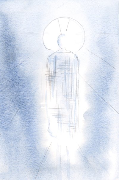 He stood in majesty, in a royal robe, His head encircled with light. by Elizabeth Wang