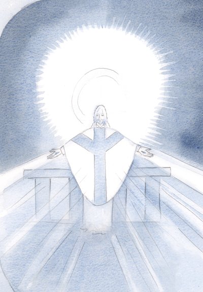 I saw Christ in majesty at the Mass by Elizabeth Wang