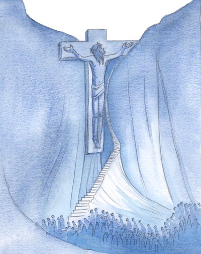 I saw the torment of Christ, and the narrow way through which humanity was led back to God, the way of the Cross by Elizabeth Wang