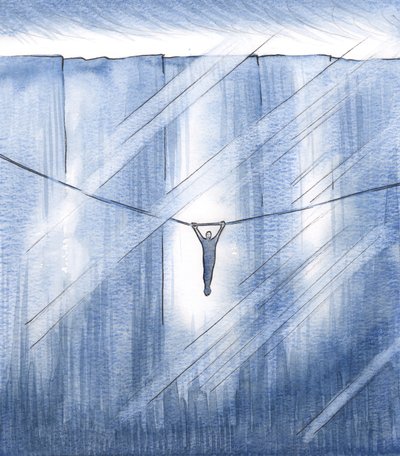I Was Clinging by Faith Alone, Clinging to a Thin Thread of Hope, Suspended Over a Vast Abyss by Elizabeth Wang