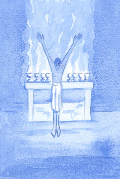 If Christ - with reverence - offers humble praise to the Father, dare anyone on earth offer praise with less reverence? by Elizabeth Wang