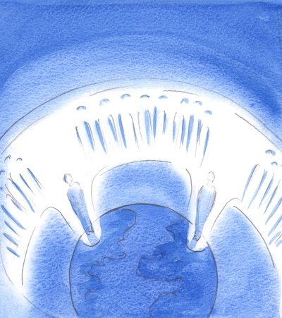 In private prayer we can arise in spirit to be united with the Communion of Saints in Heaven in praise of the Father, through Christ by Elizabeth Wang