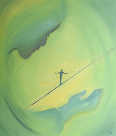 Jesus can help us to keep our balance, when we are about to fall into pride or despair by Elizabeth Wang