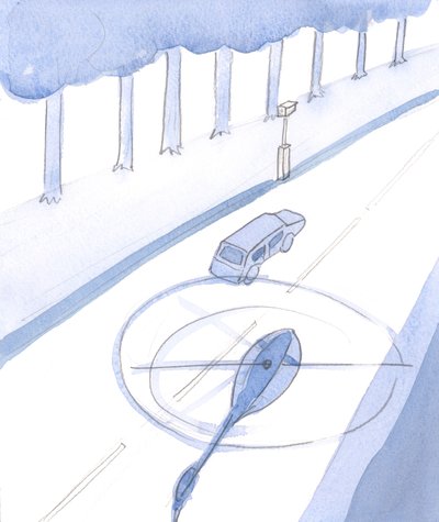 Just as a driver on a main road, nowadays, cannot escape being noticed and photographed by Elizabeth Wang