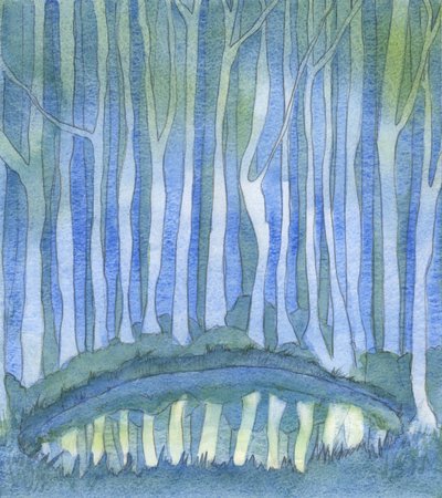 Just as a person in a wood cannot see the depths of a deep forest pool, so no-one can 