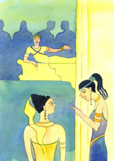 Prompted by her mother, she said: 