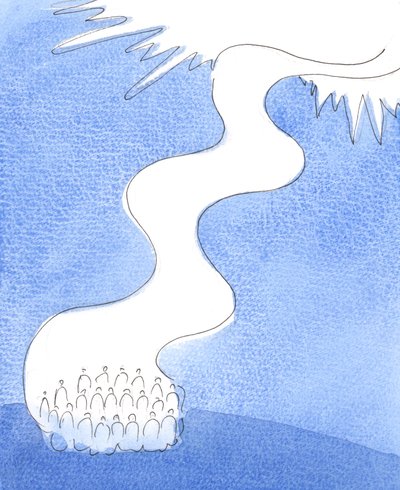 Sacred Liturgy is like a river of praise which pours from the Church, upwards towards God in Eternity by Elizabeth Wang