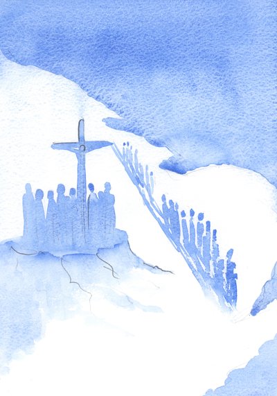 Some turn their backs and ignore the work which Christ does for their salvation; they demonstrate their indifference to His Sacrifice by Elizabeth Wang