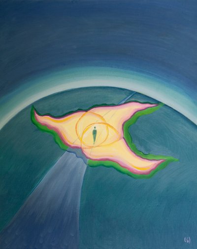 The Divine Persons are like three flames in one fire, whose presence and protection enfold us on our earthly journey by Elizabeth Wang