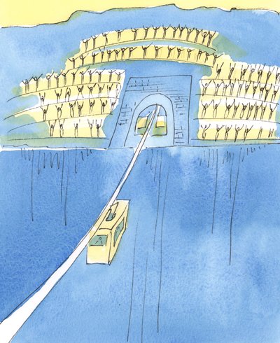 The journey from life to death is like being on a cable-car between two mountains by Elizabeth Wang