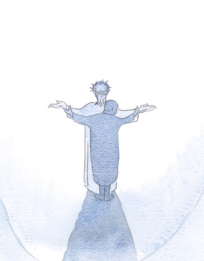 The More We Resemble Christ by Patient Acceptance of Unavoidable Suffering, the Closer to Him We Are, as We Hold His Wounded Hands, and Pray with and Through Him to Our Father in Heaven, to Help Others by Elizabeth Wang