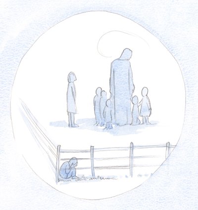 The tearful child who stayed in a corner not only lacked confidence, but lacked trust; it was self-engrossed; and so it is with us, in the spiritual life, if we are self-centred by Elizabeth Wang