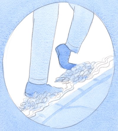 Though some would hide the evidence - just as blood flows from a wounded body, so a 