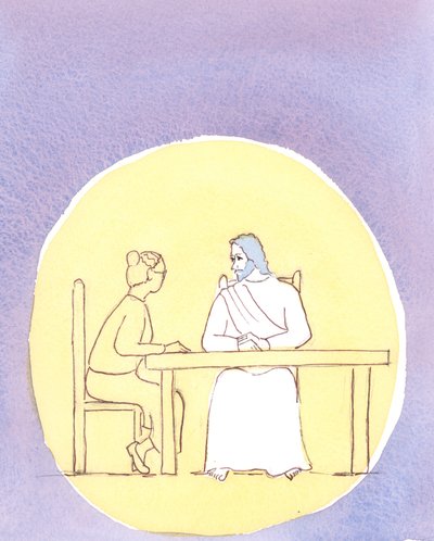 Through Holy Communion we are present with Christ; and we can talk to him as intimately as if we sit round the kitchen table by Elizabeth Wang
