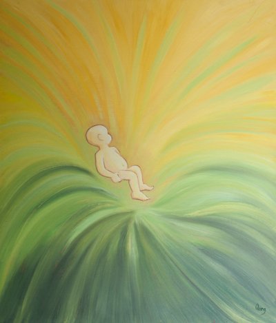 Through baptism Divine Life is poured into a child