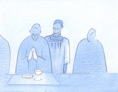 We can try to act towards Christ as this priest acted towards His bishop: alert, and willing at all times to be of service by Elizabeth Wang